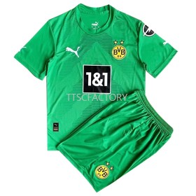 Koszulka Borussia Dortmund Bramkarska Dziecięcy Wyjazdowe Koszulki Piłkarskie 2022-2023 Krótki Rękaw